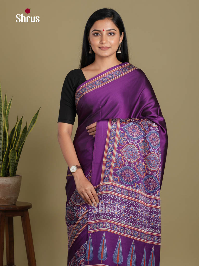 Violet- Semi Modal Saree