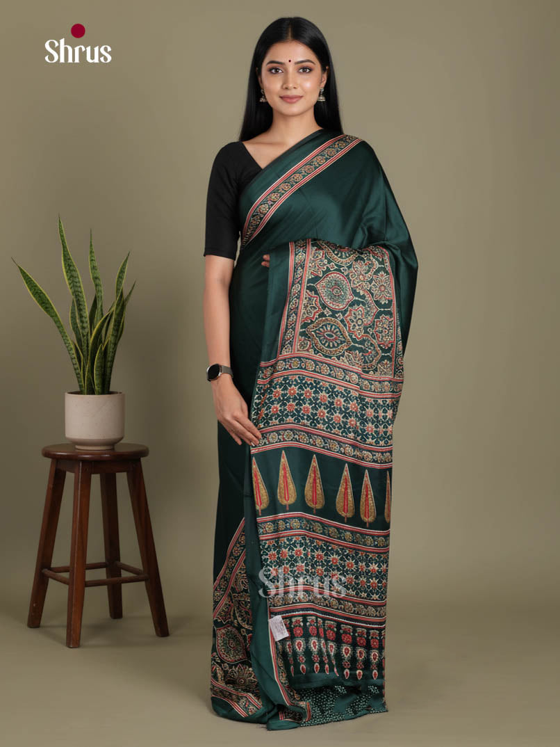 Green - Semi Modal Saree