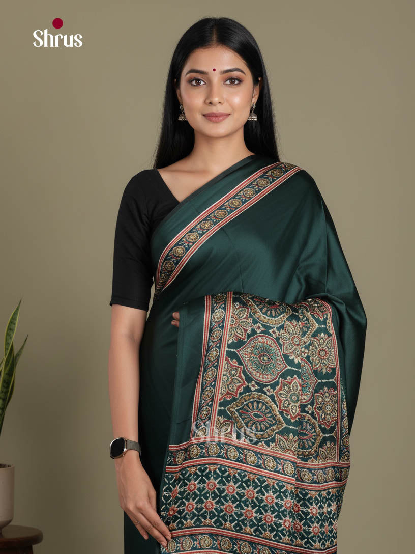 Green - Semi Modal Saree