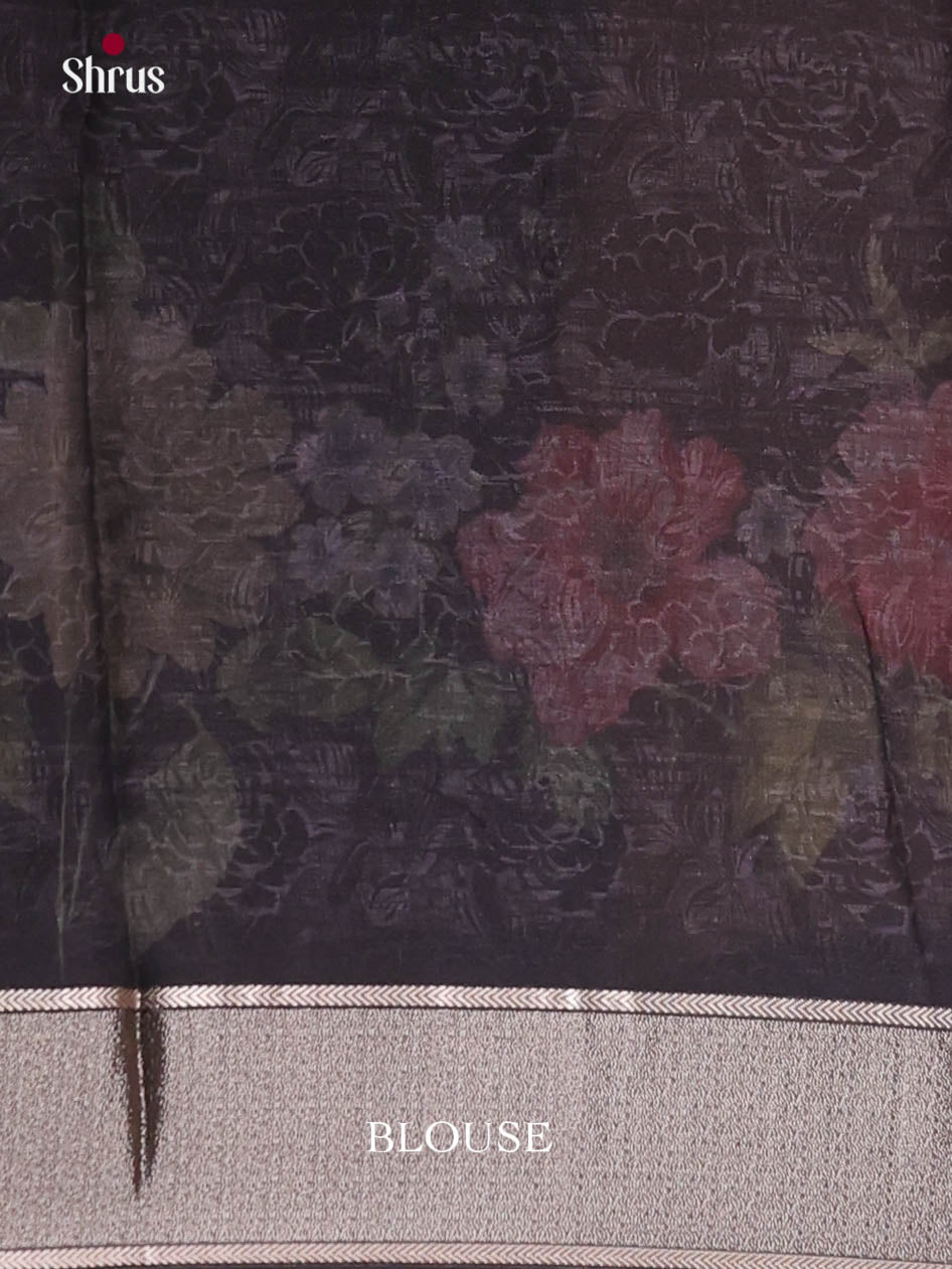 black - Semi Georgette Saree