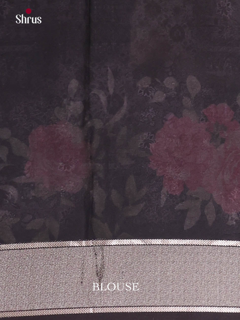 Black - Semi Georgette Saree