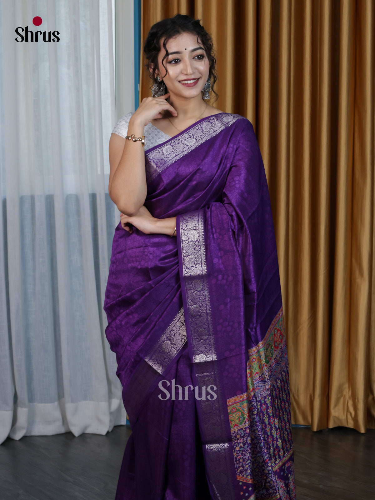 DJS14117 - Semi Dola silk Saree