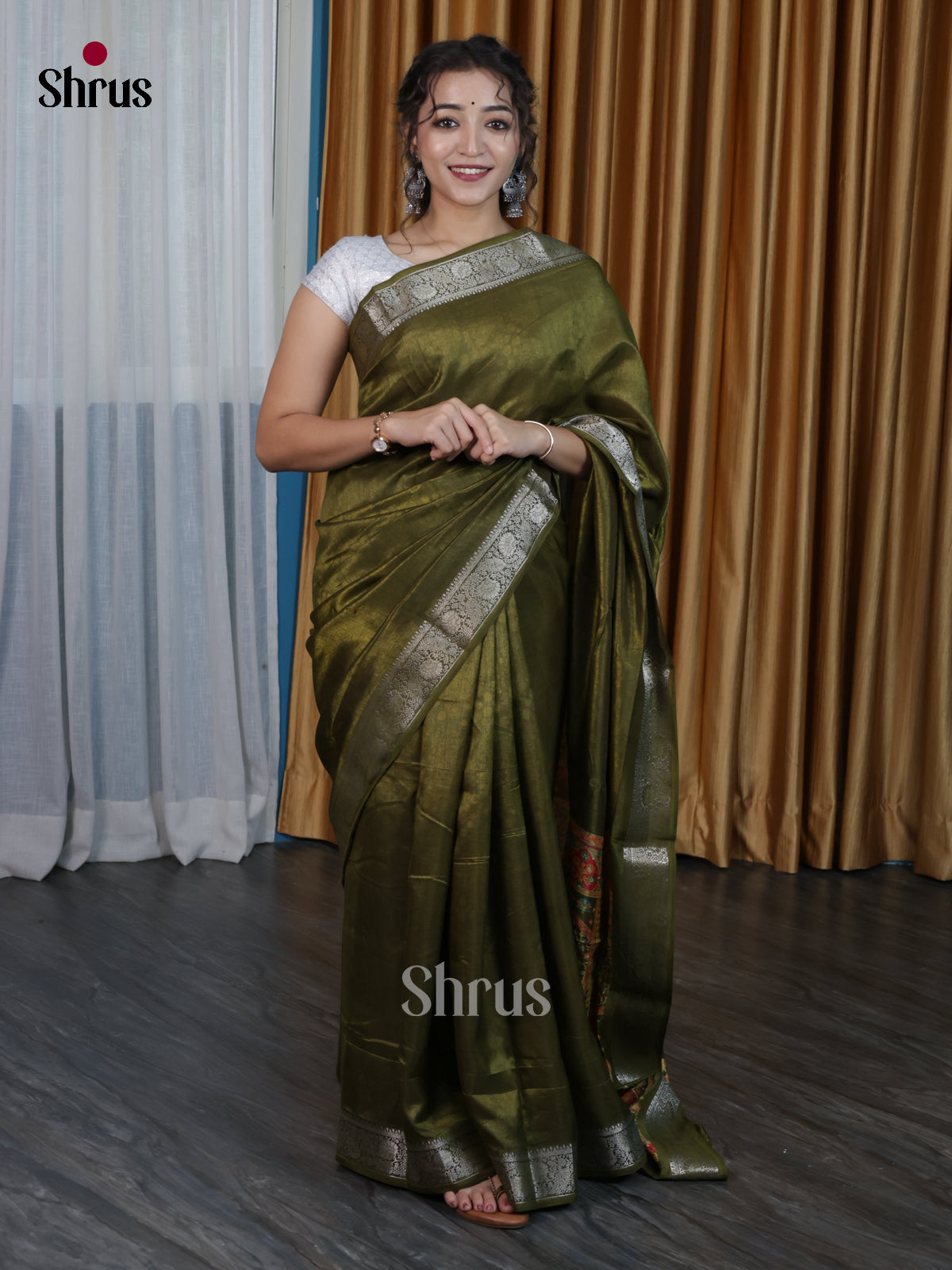 DJS14118 - Semi Dola silk Saree