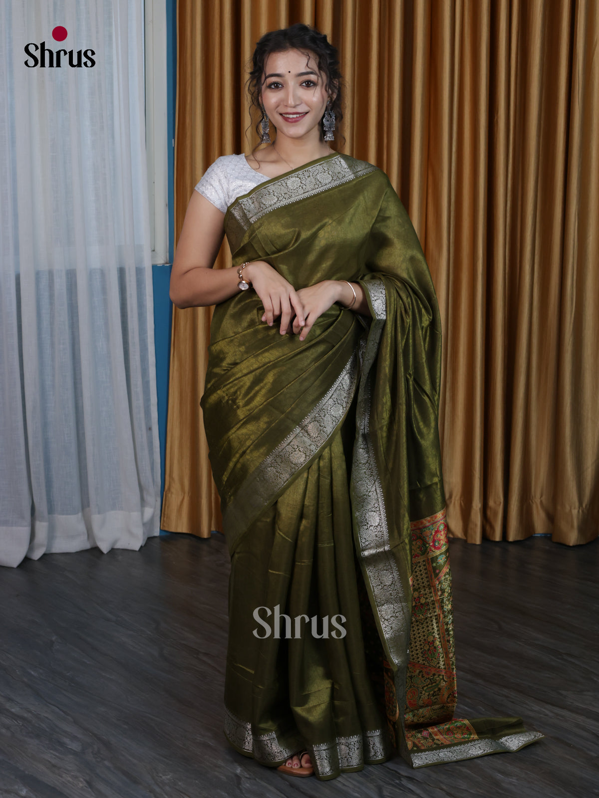 DJS14118 - Semi Dola silk Saree