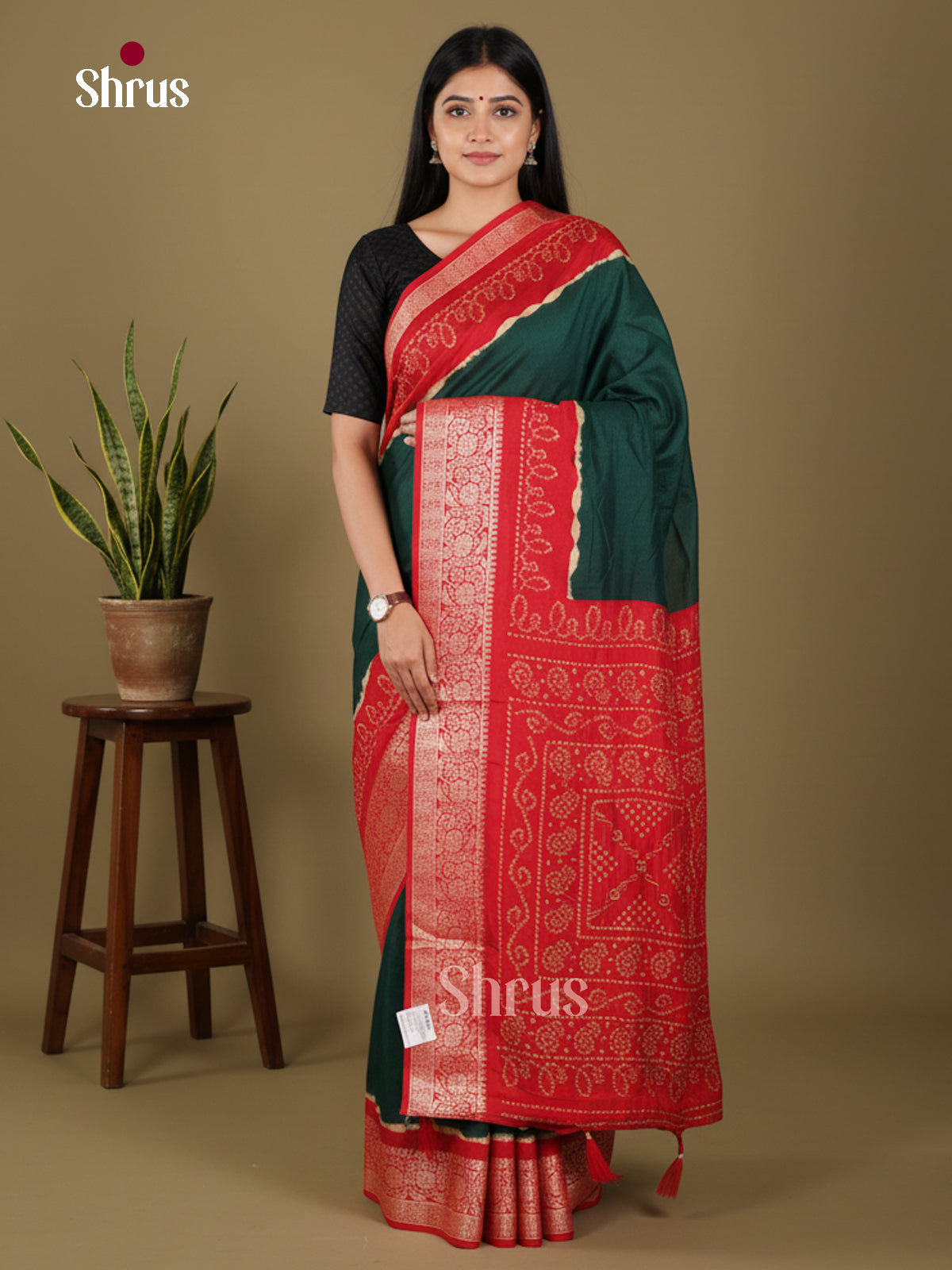 DJS14124 - Bandhini Saree - Shop on Shrus.com