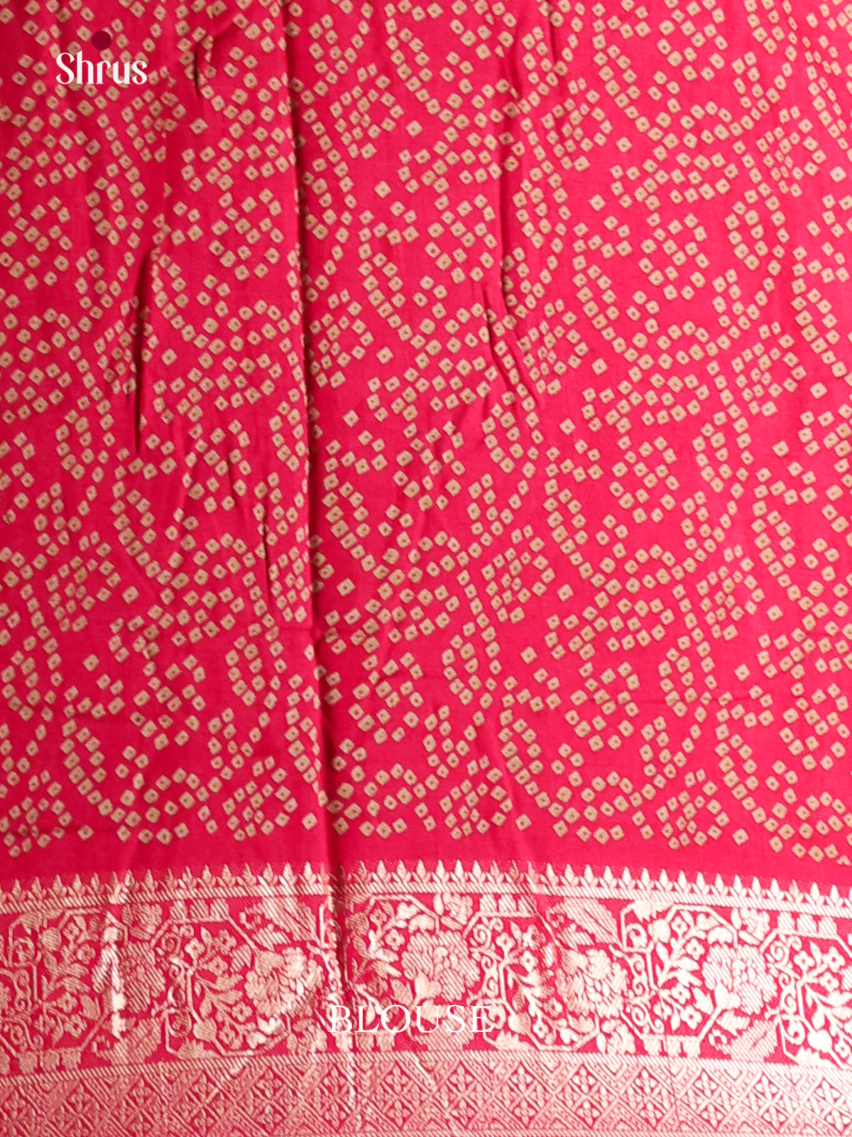 Green & Red - Bandhini Saree