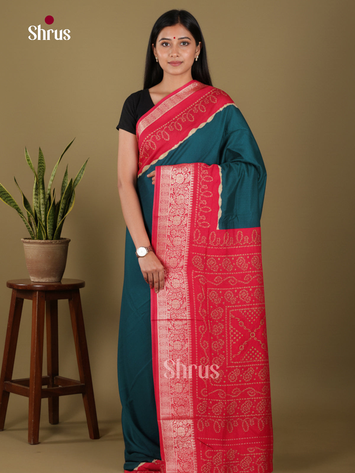 DJS14127 - Bandhini Saree - Shop on Shrus.com