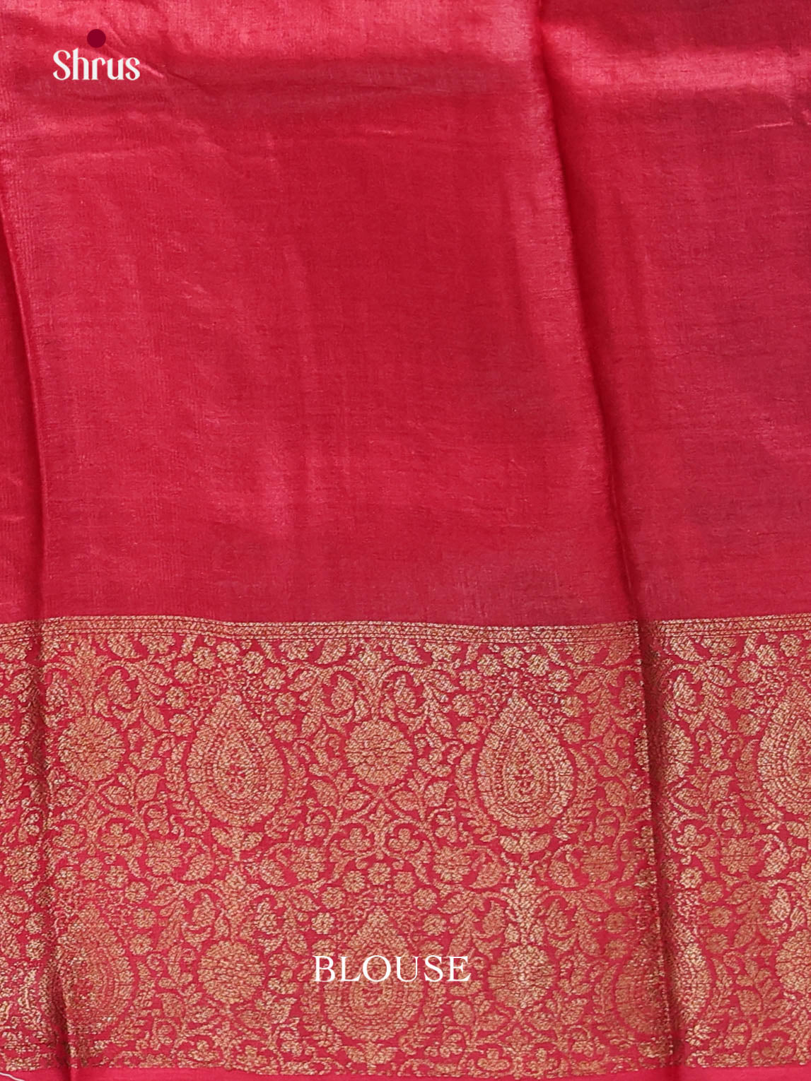 Classic Blue Tussar Saree With Zari Buttas & Red Border
