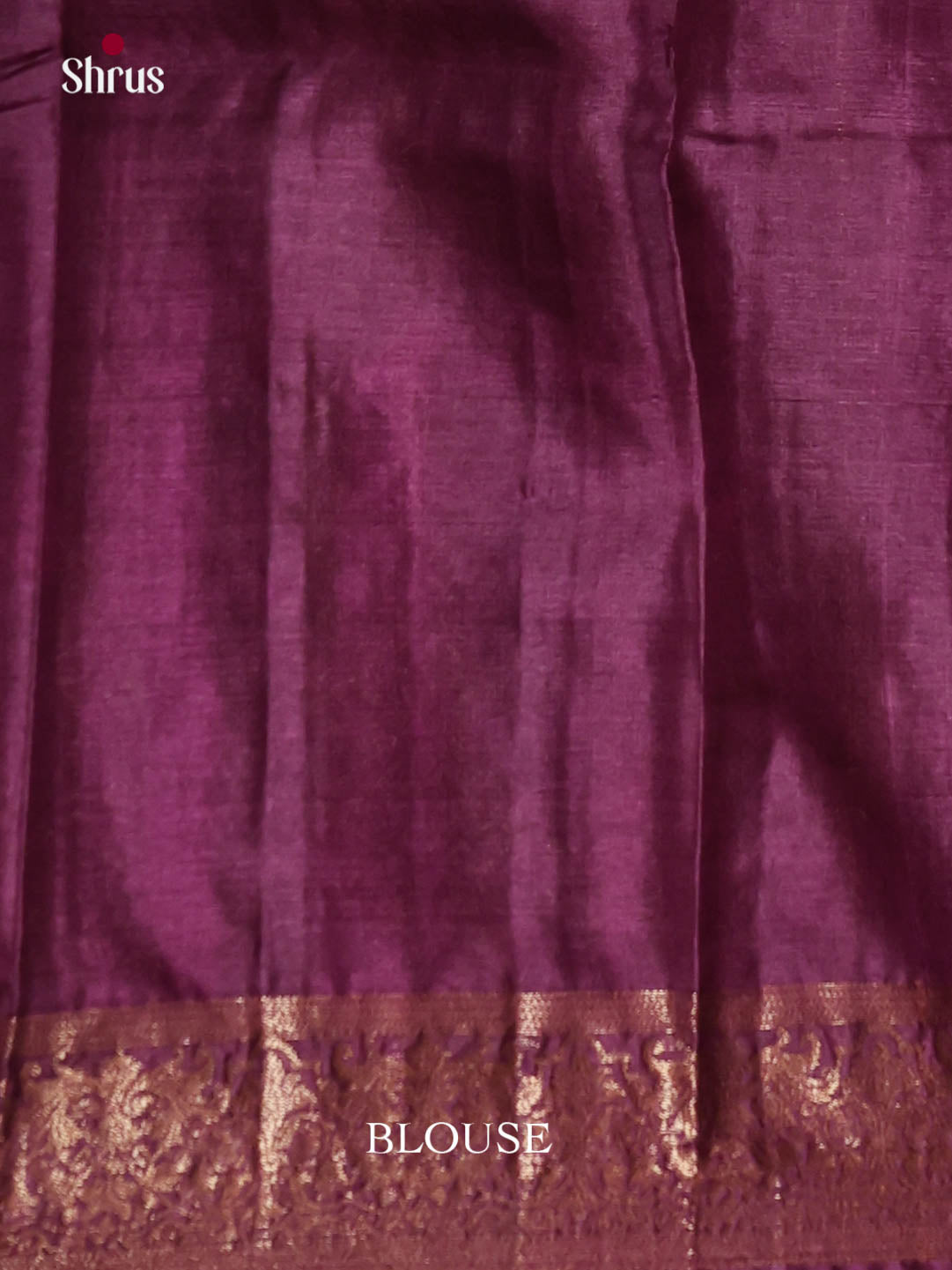 Vibrant Green Handloom Tussar Silk Saree With Golden Motifs & Purple Pallu