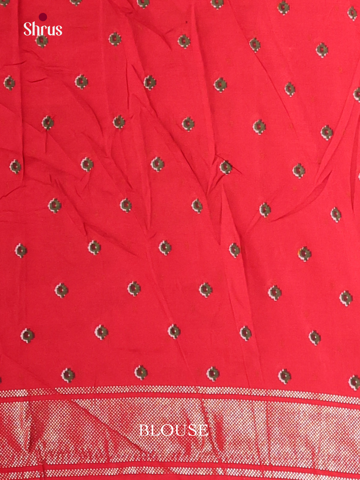 DJS14169 - Semi Ikkat Print Saree - Shop on Shrus.com