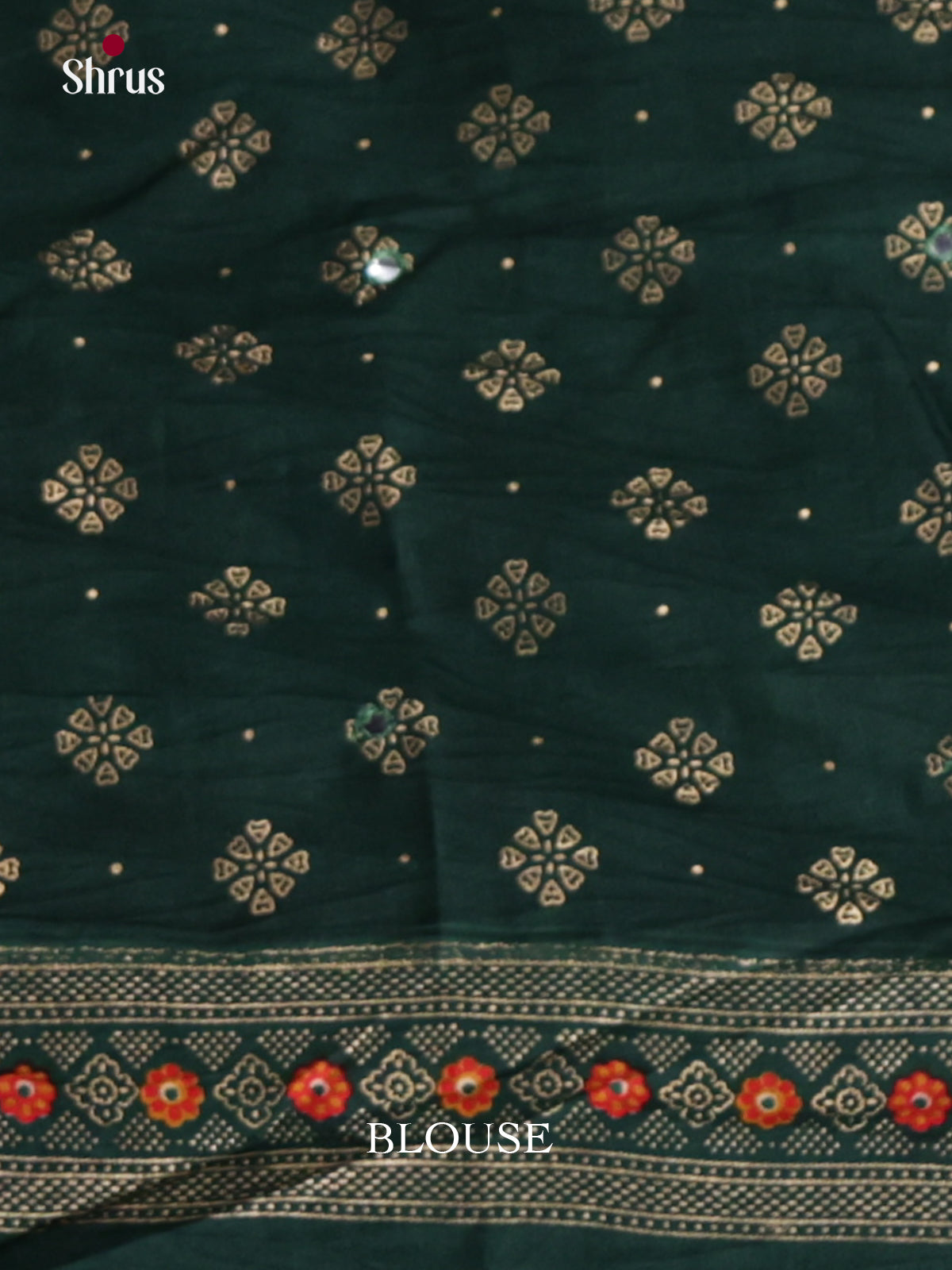 Red & Green- Bandhini Saree