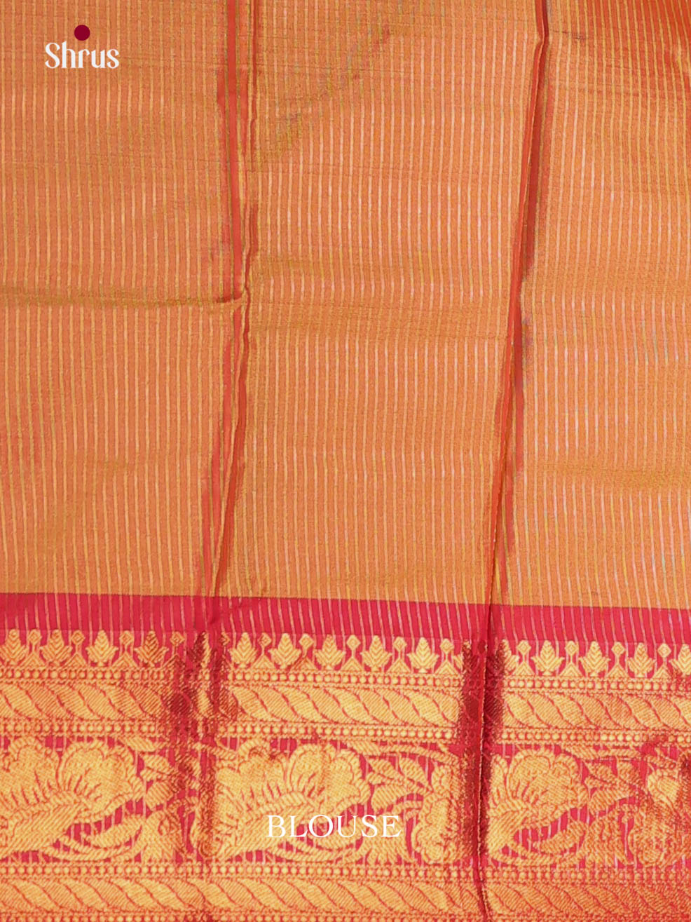 Blue & Orange- Semi Pochampally Saree