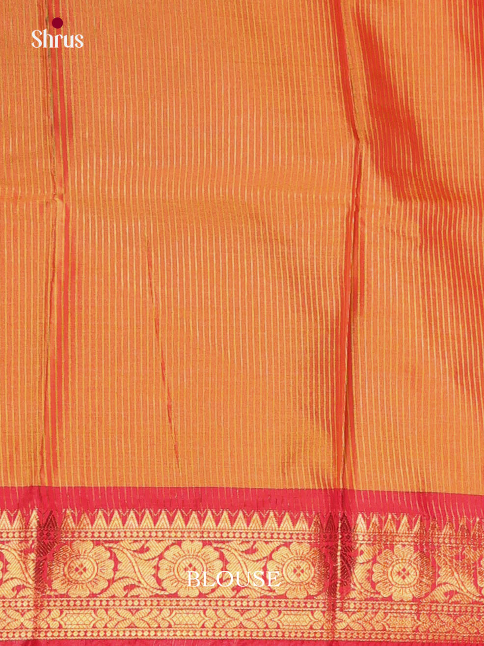 Yellow & Orange - Semi Pochampally Saree