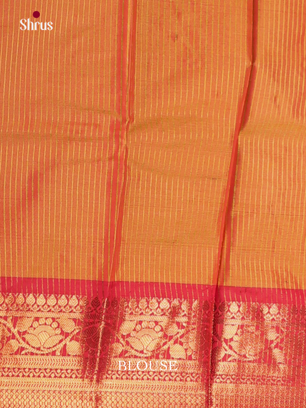 Yellow & Orange- Semi Pochampally Saree