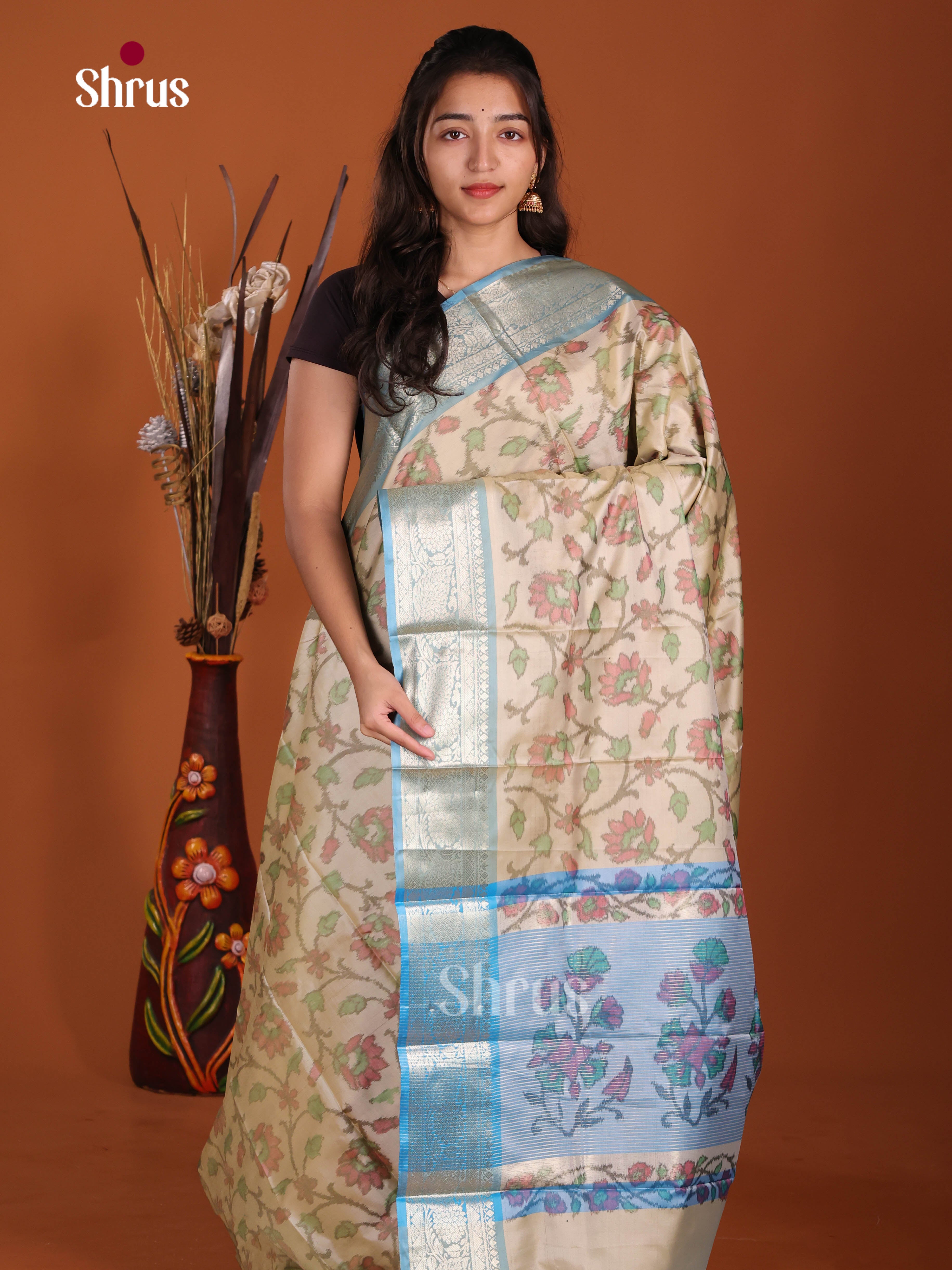DJS15037 - Semi Pochampally Saree