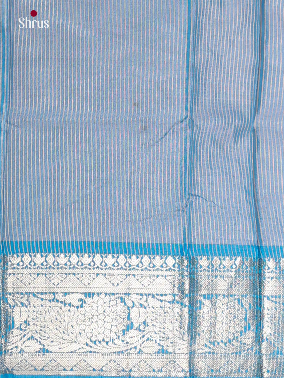 Pink & Blue - Semi Pochampally Saree