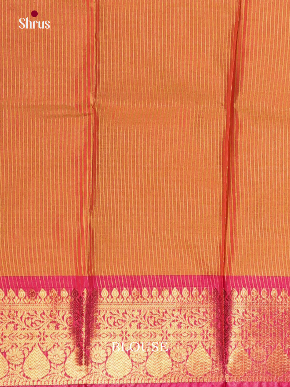 Pink & Orange - Semi Pochampally Saree
