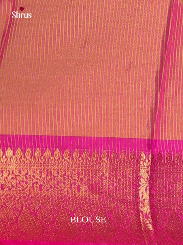 Yellow & Pink - Semi Pochampally Saree