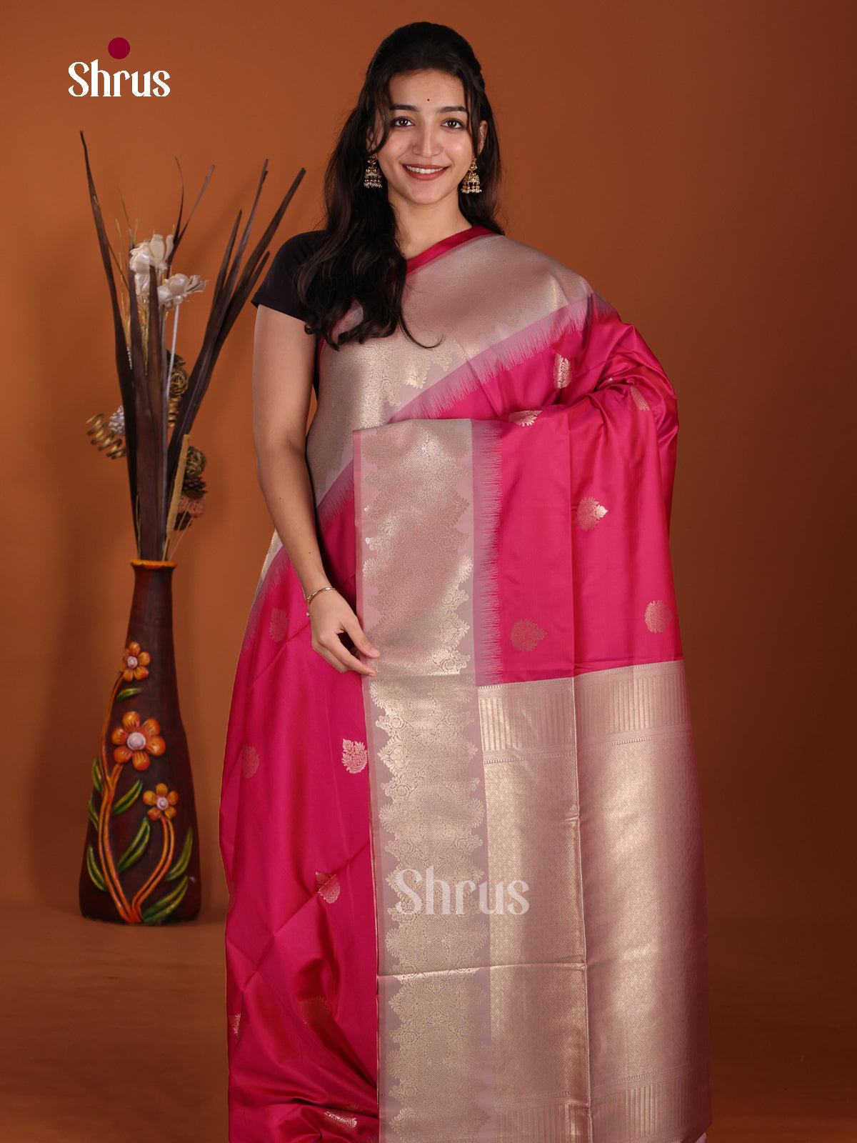 DJS17002 - Semi Softsilk Saree
