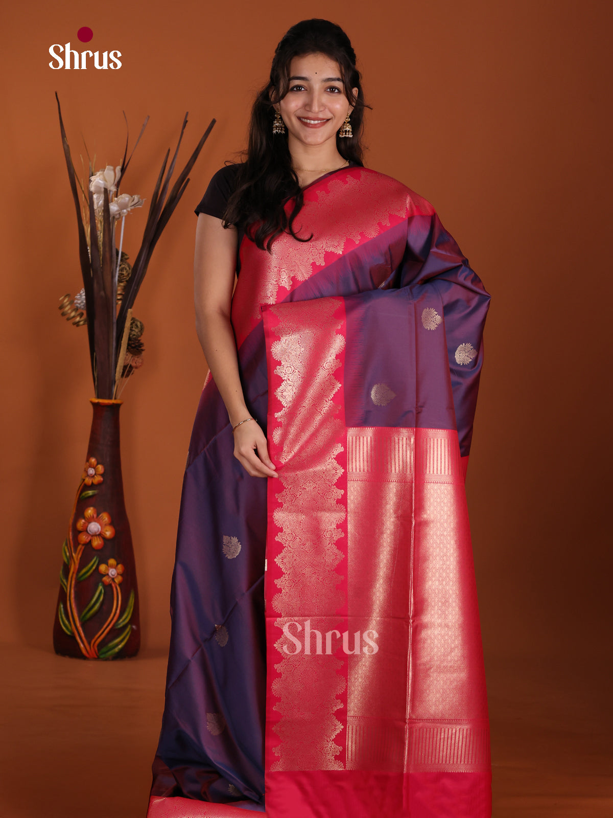 DJS17006 - Semi Softsilk Saree