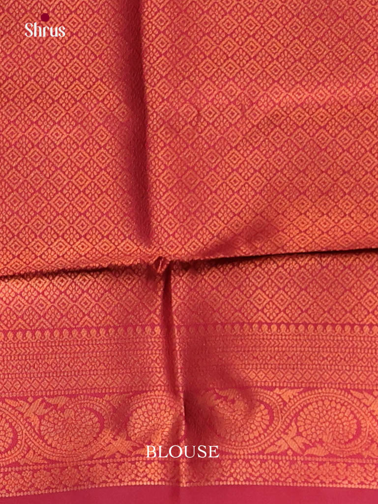 Purple & Maroon - Semi Softsilk Saree
