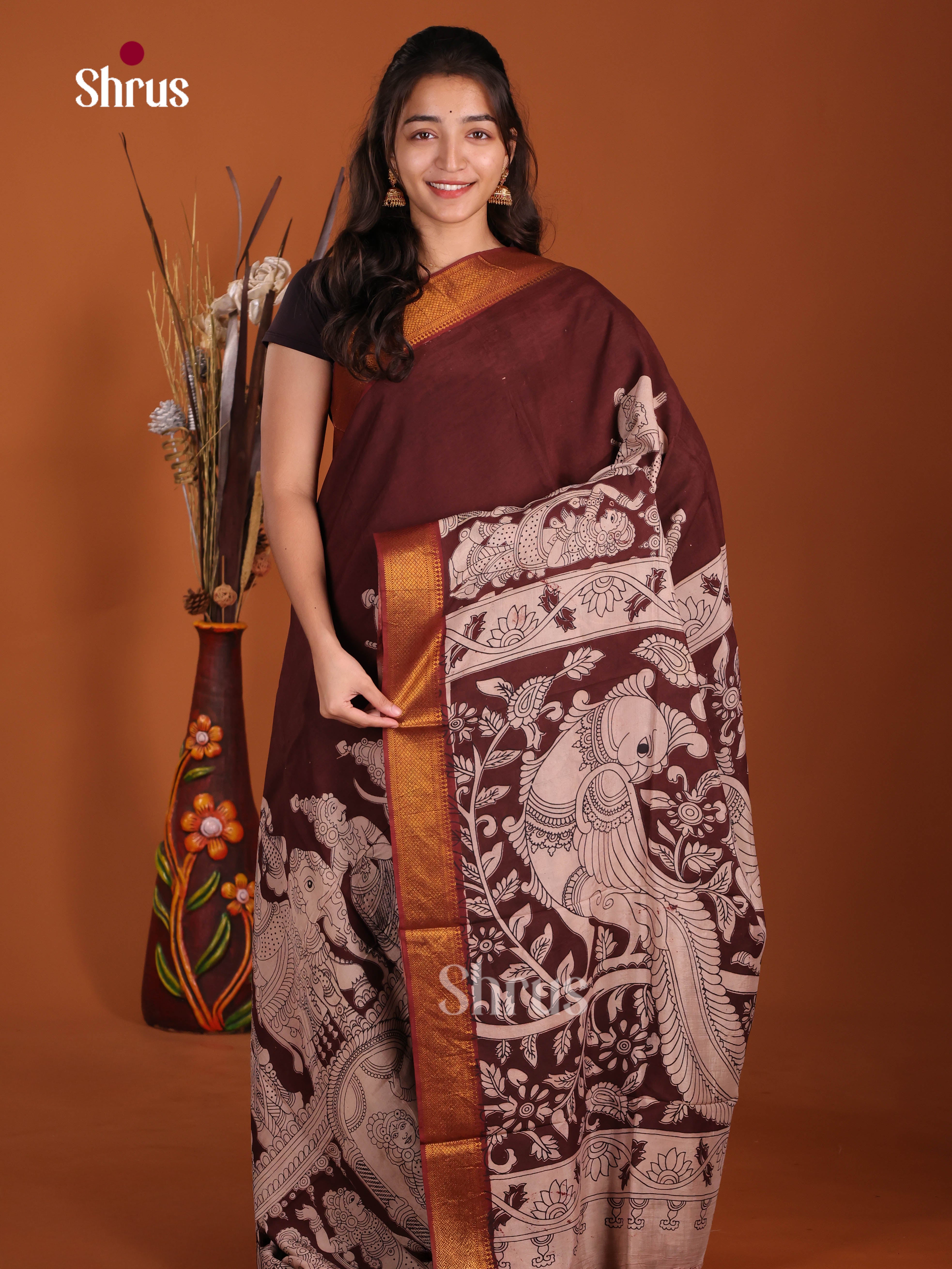 DJS17095 - chennur-kalamkari Saree