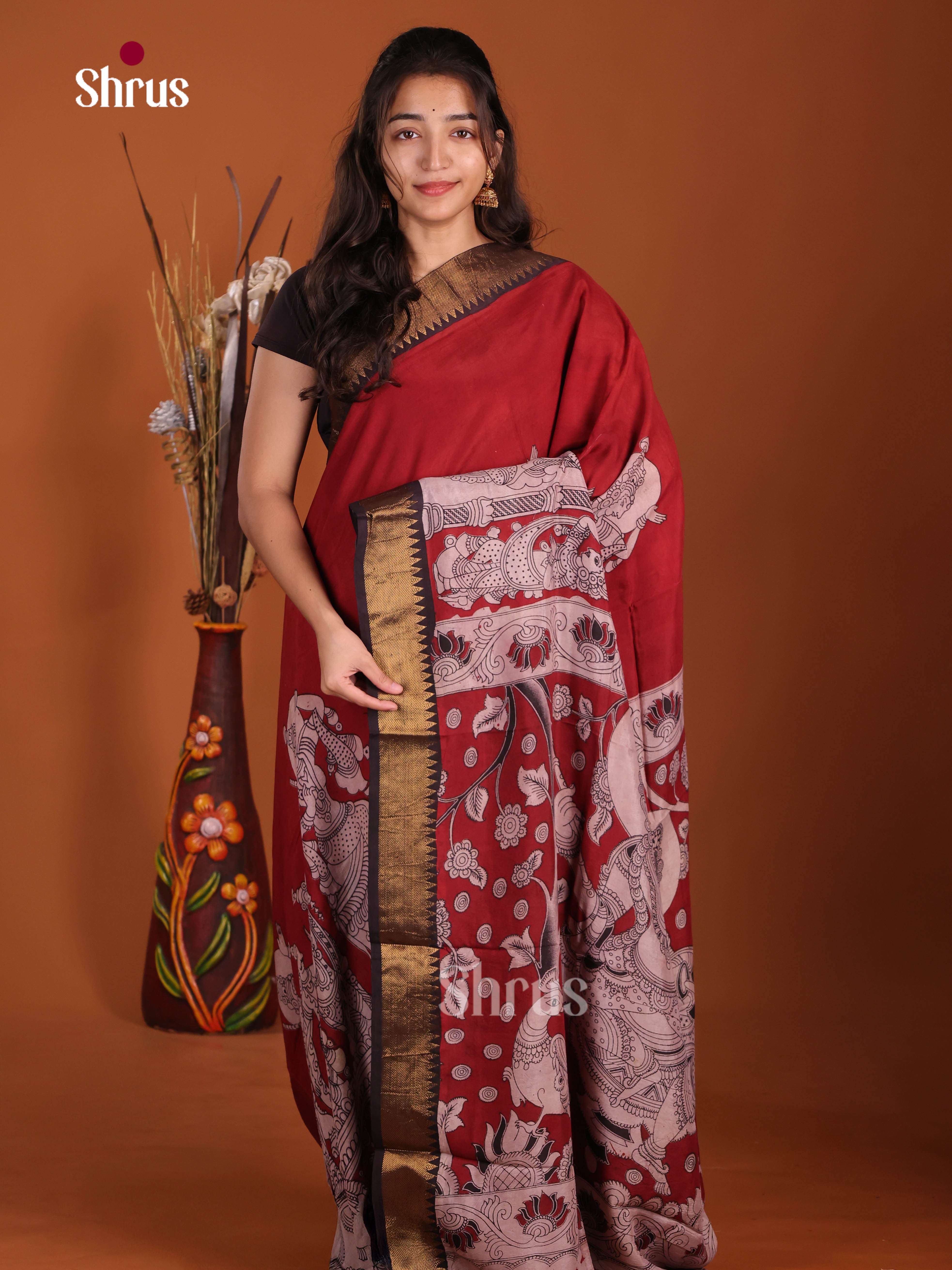 DJS17096 - chennur-kalamkari Saree