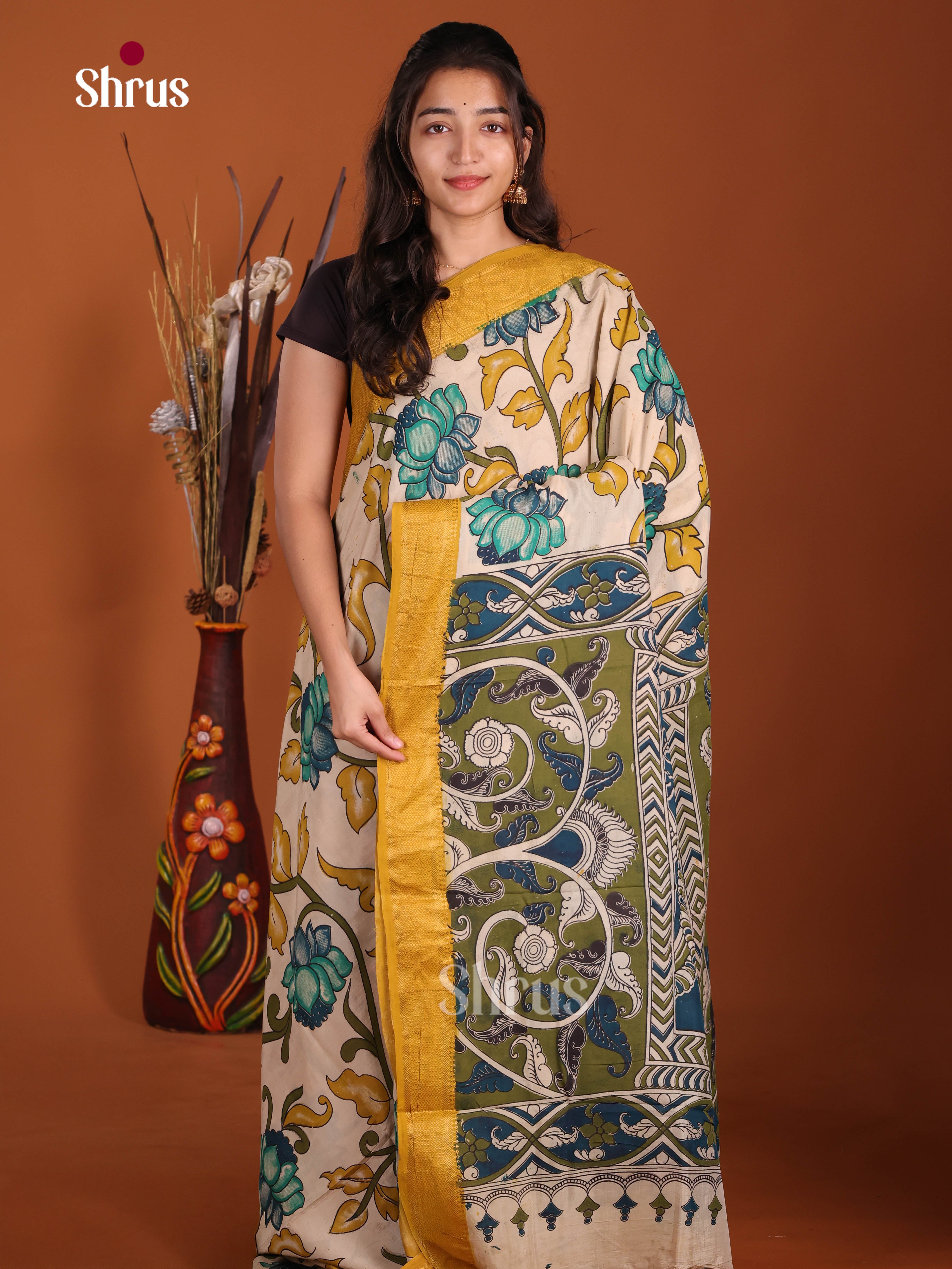 DJS17097 - chennur-kalamkari Saree