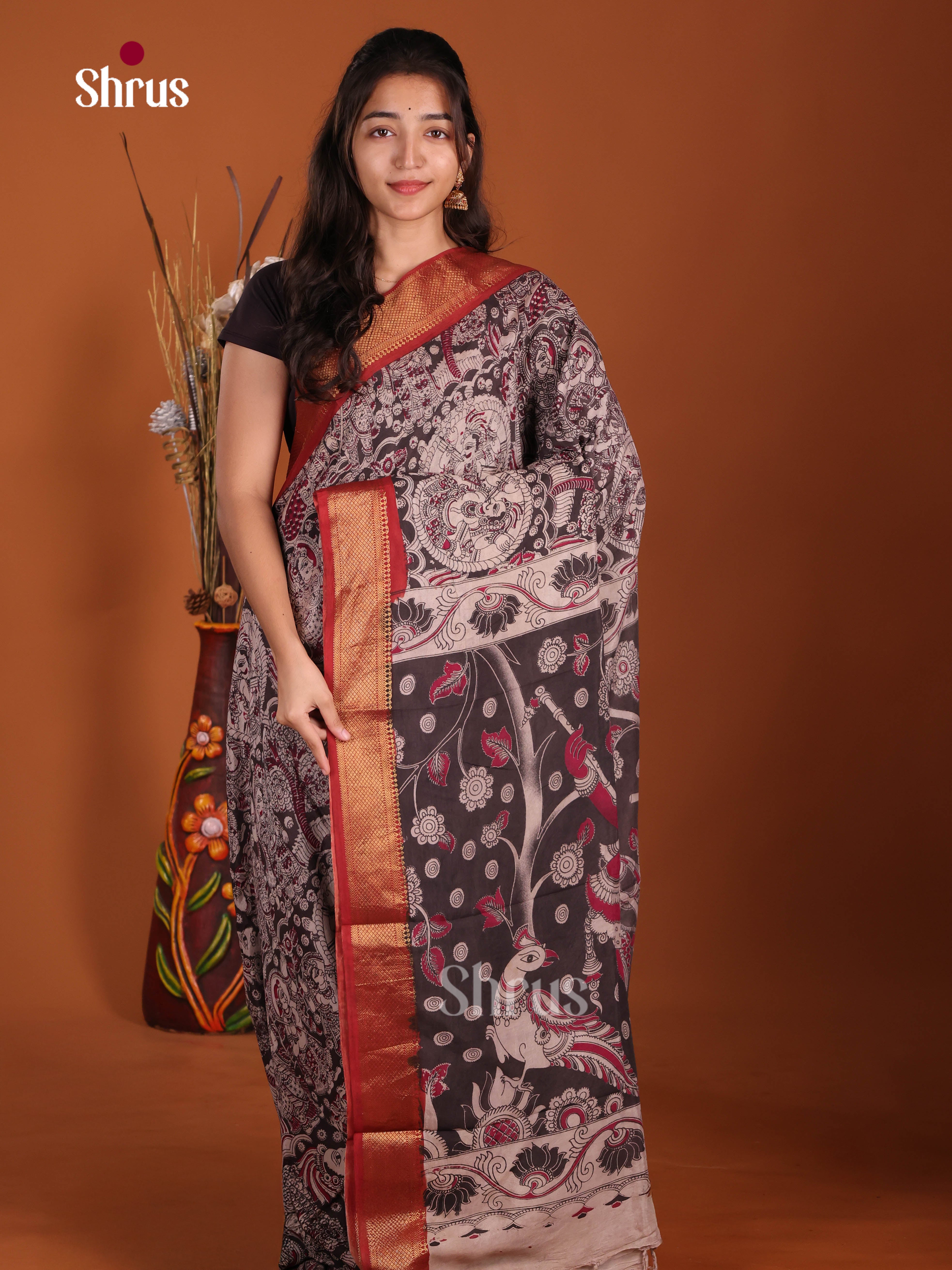 DJS17098 - chennur-kalamkari Saree
