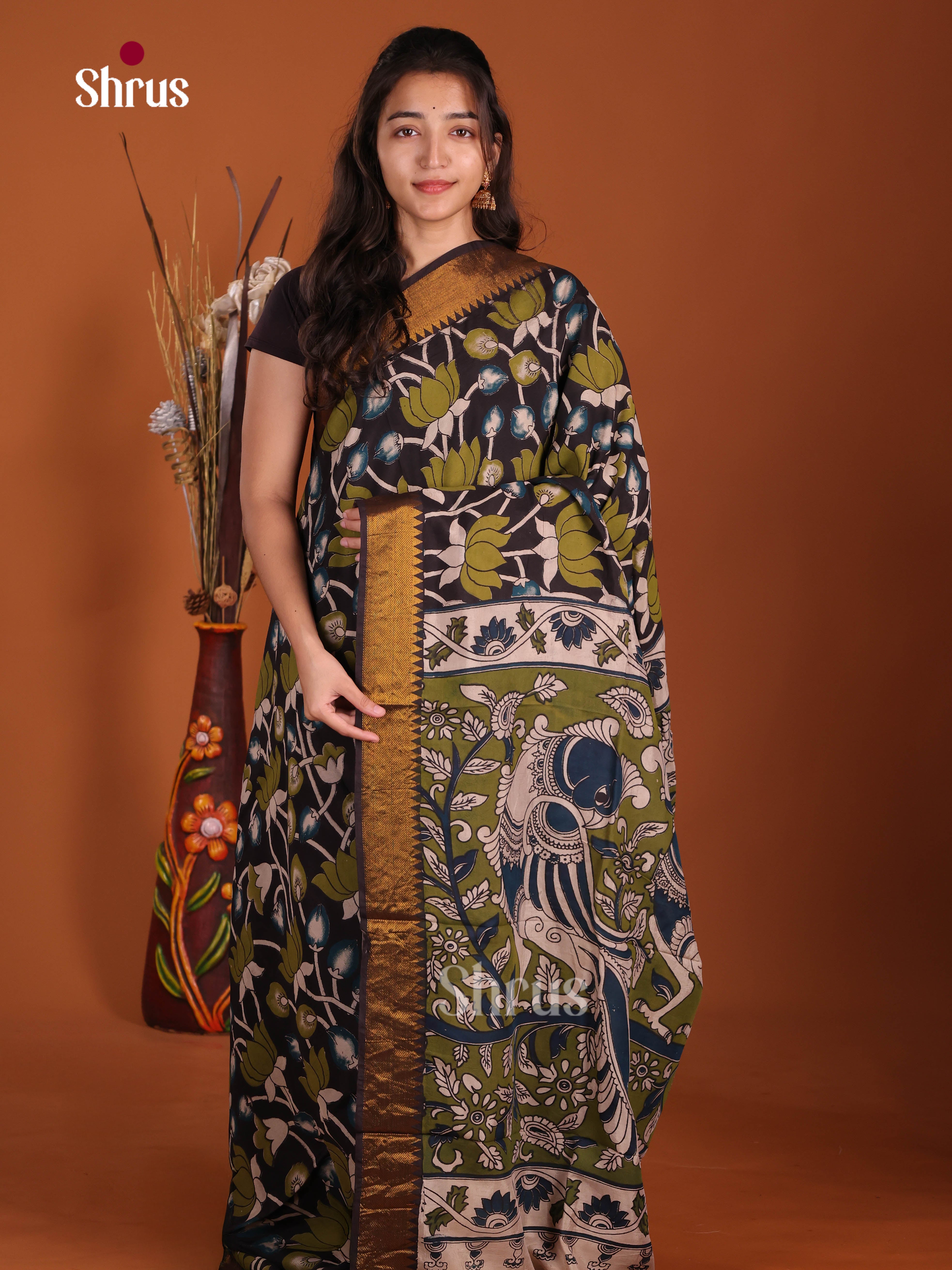 DJS17099 - chennur-kalamkari Saree