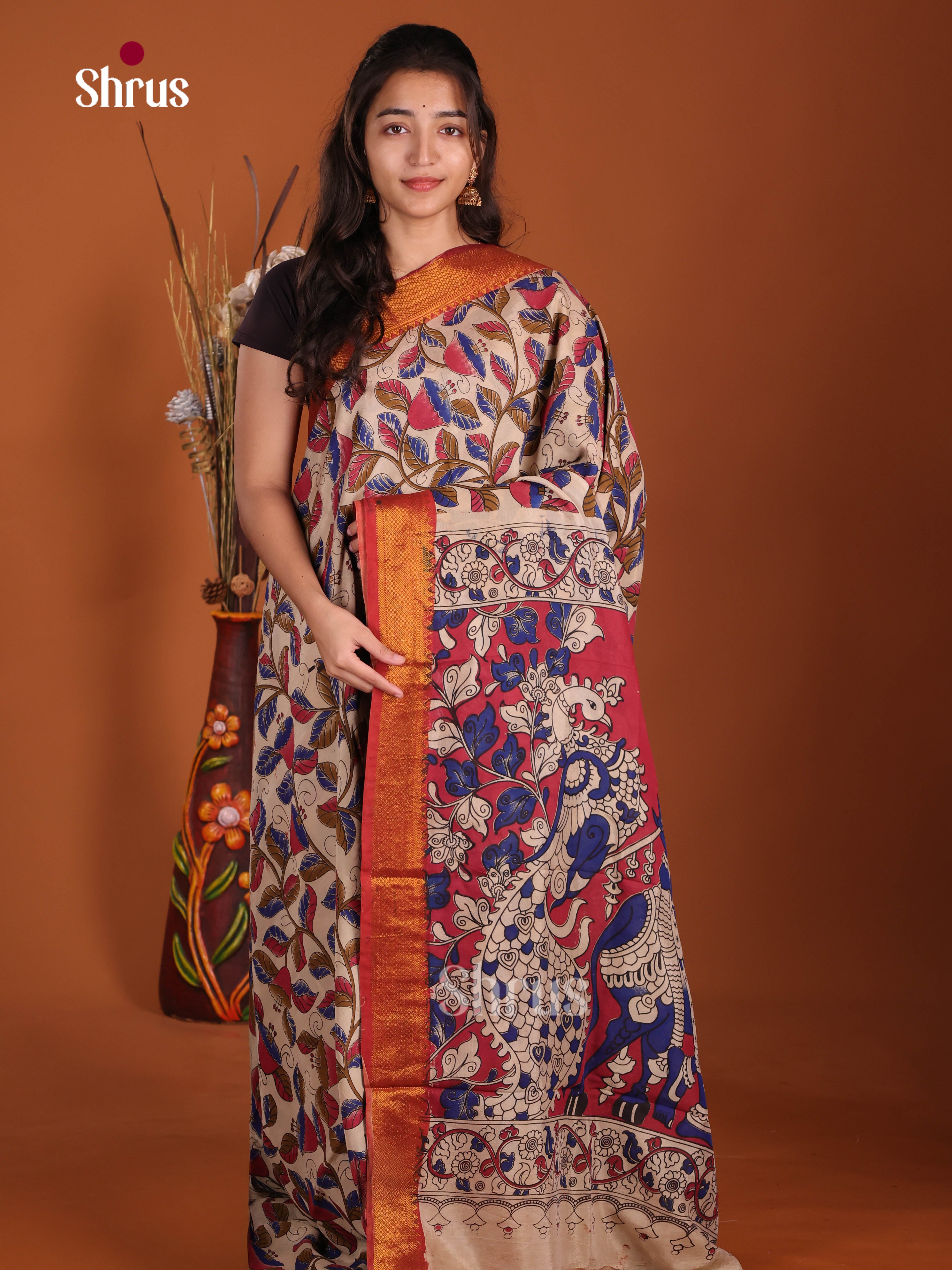 DJS17105 - chennur-kalamkari Saree