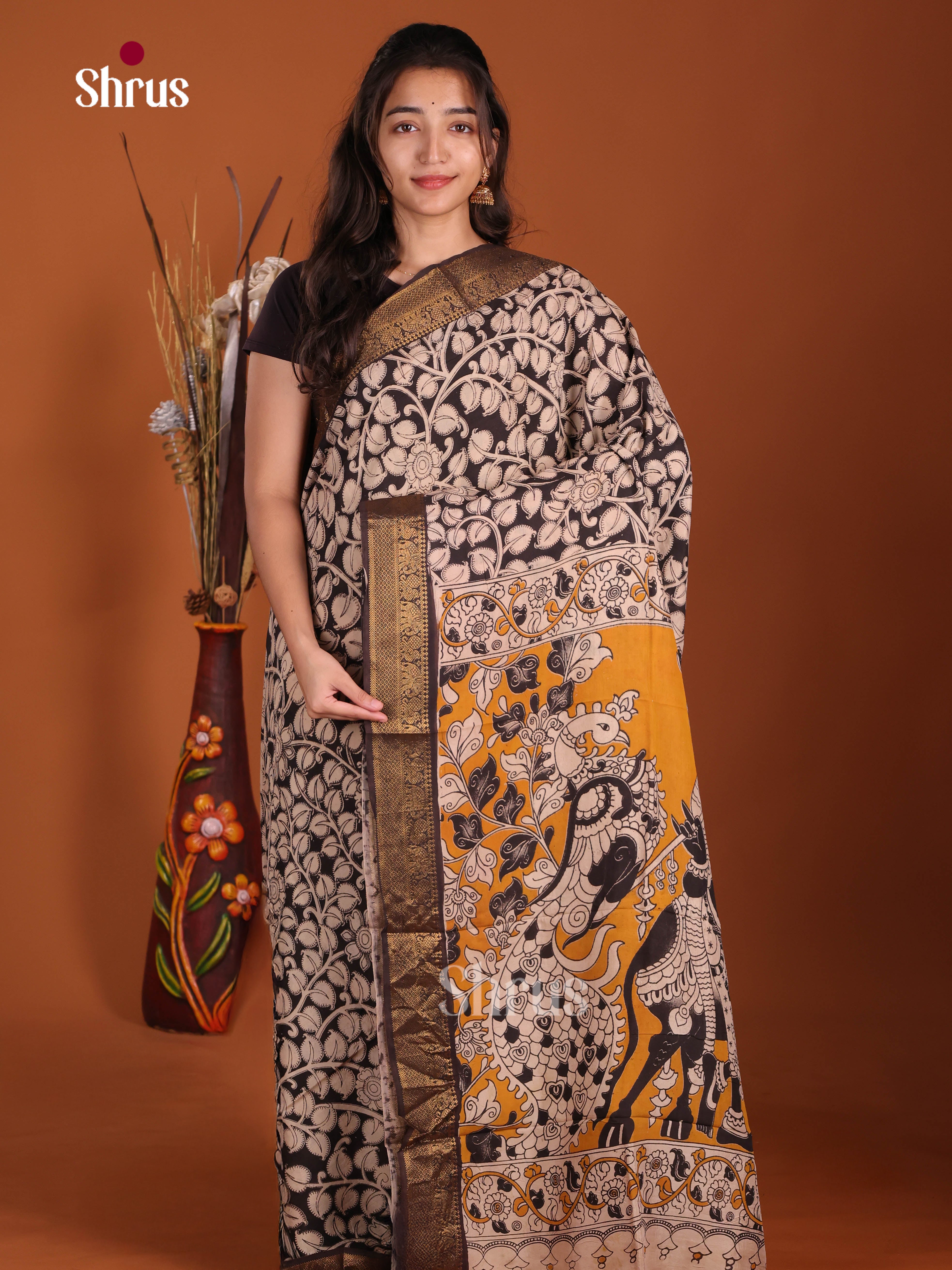 DJS17110 - chennur-kalamkari Saree
