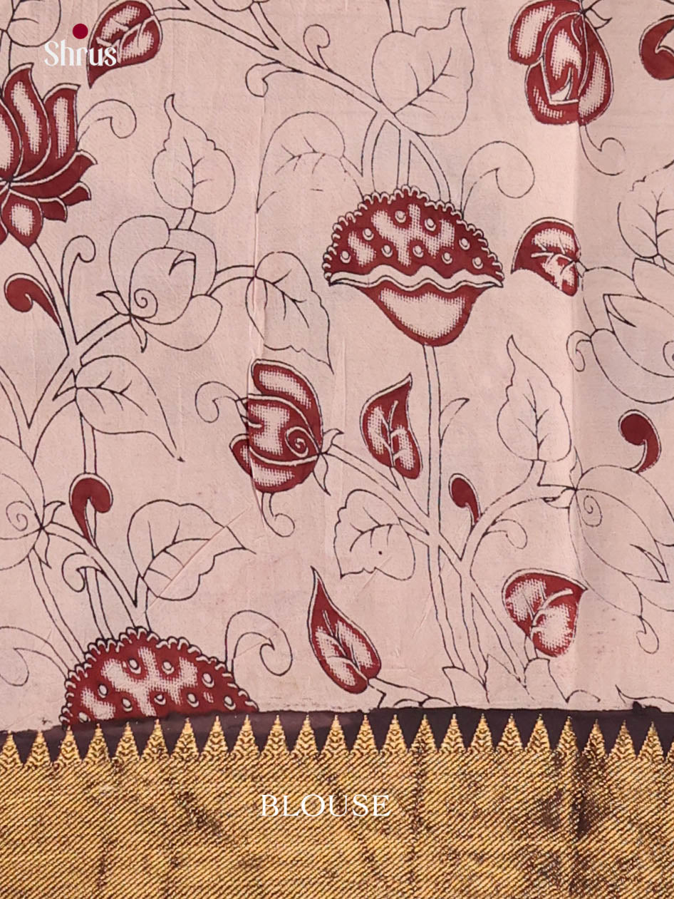 DJS17115 - chennur-kalamkari Saree - Shop on Shrus.com