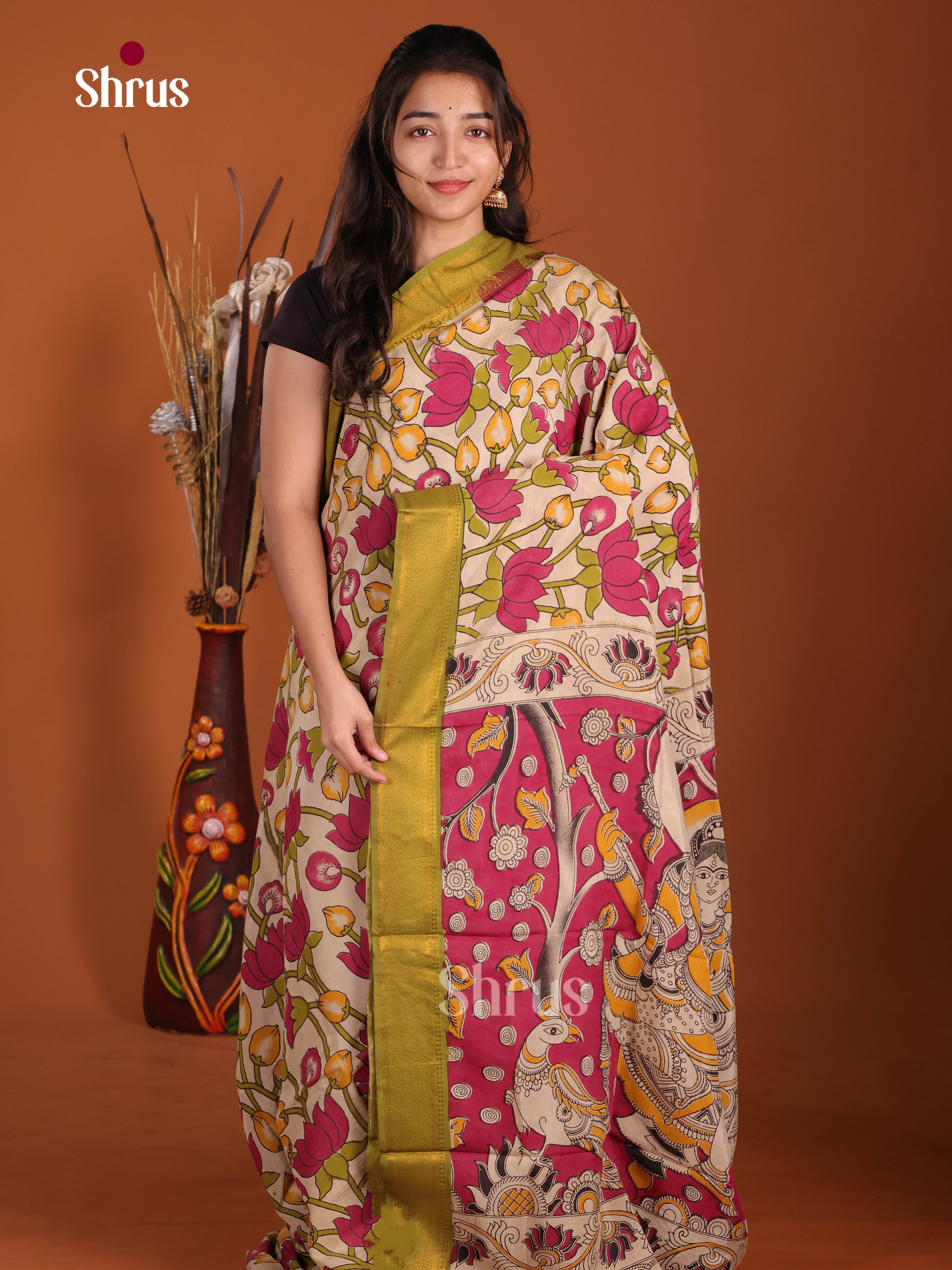 DJS17118 - chennur-kalamkari Saree