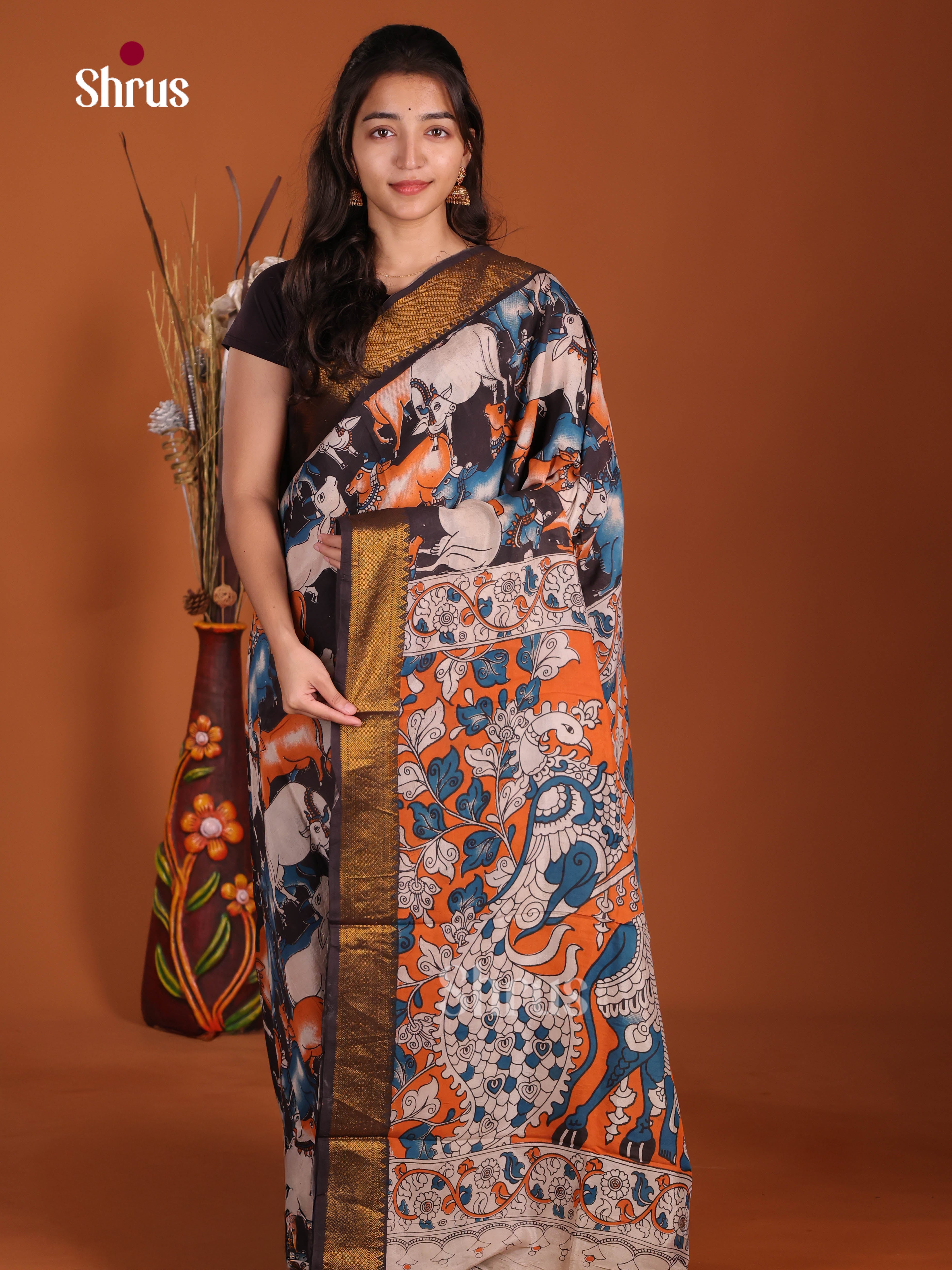 DJS17120 - chennur-kalamkari Saree