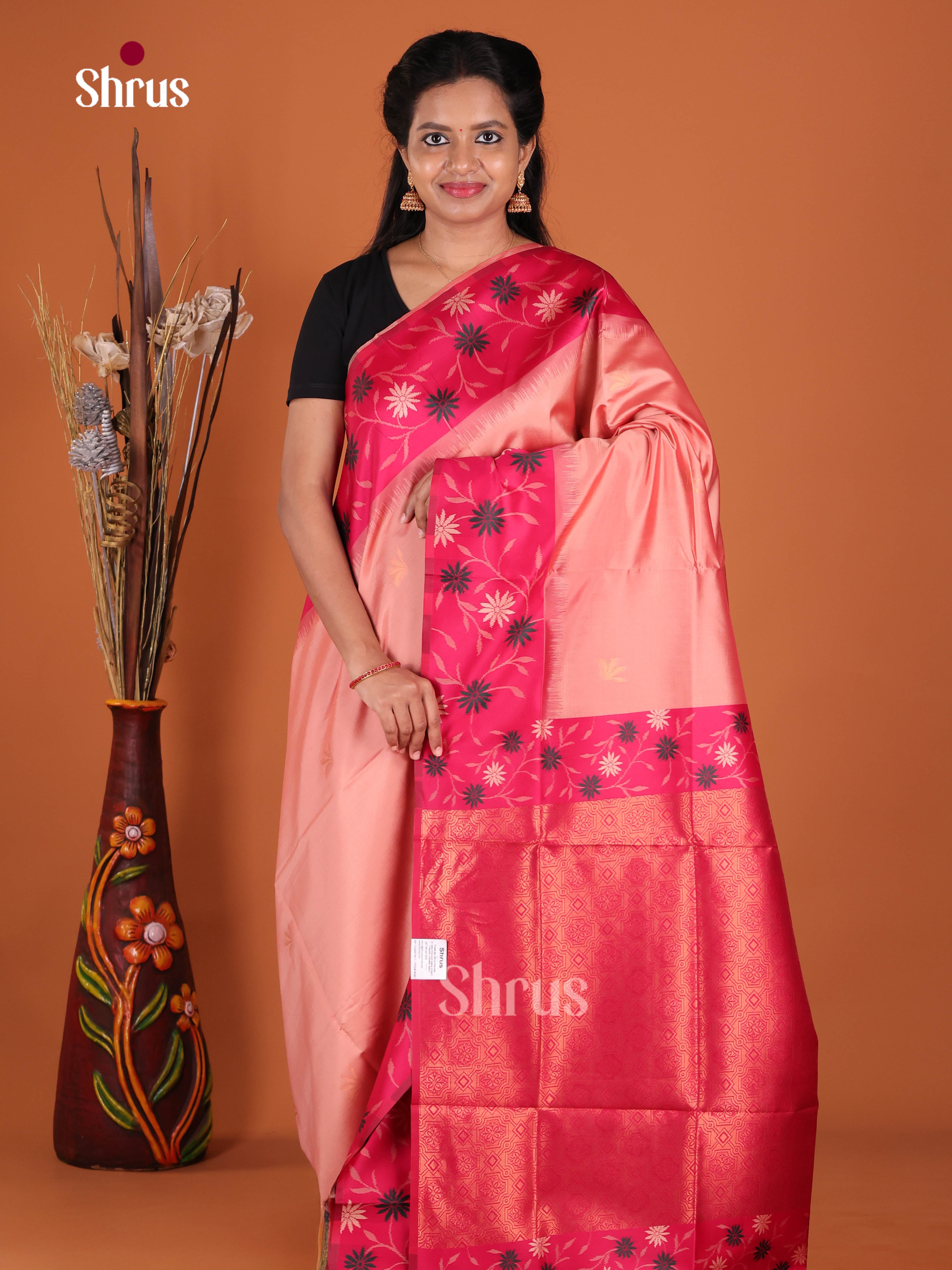 DJS17133 - Semi Softsilk Saree