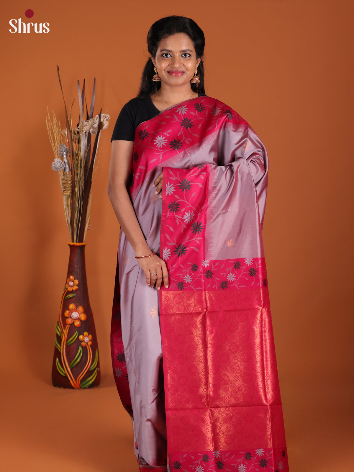 DJS17135 - Semi Softsilk Saree