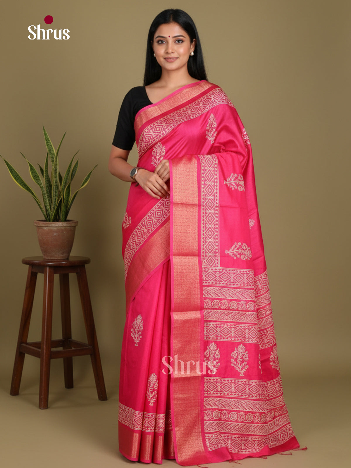DJS27140 - Semi Crepe Saree