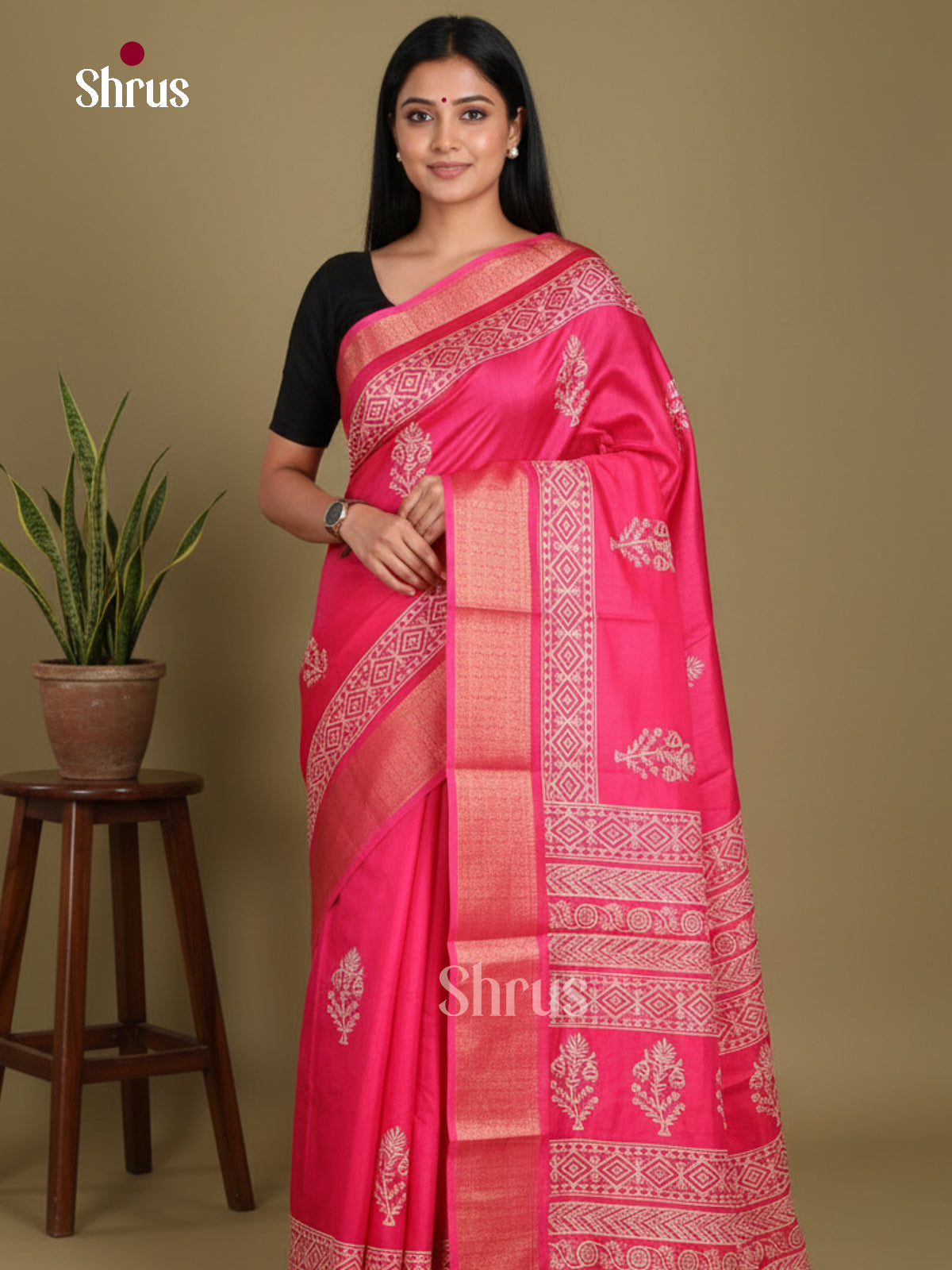 DJS27140 - Semi Crepe Saree