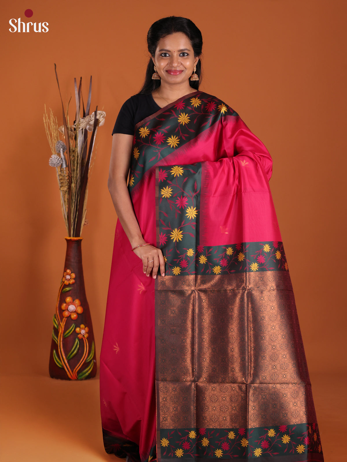 DJS17141 - Semi Softsilk Saree