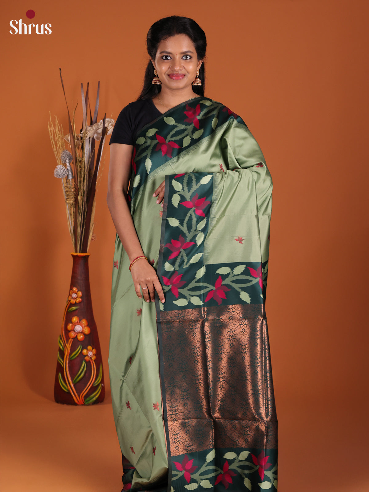 DJS17143 - Semi Softsilk Saree