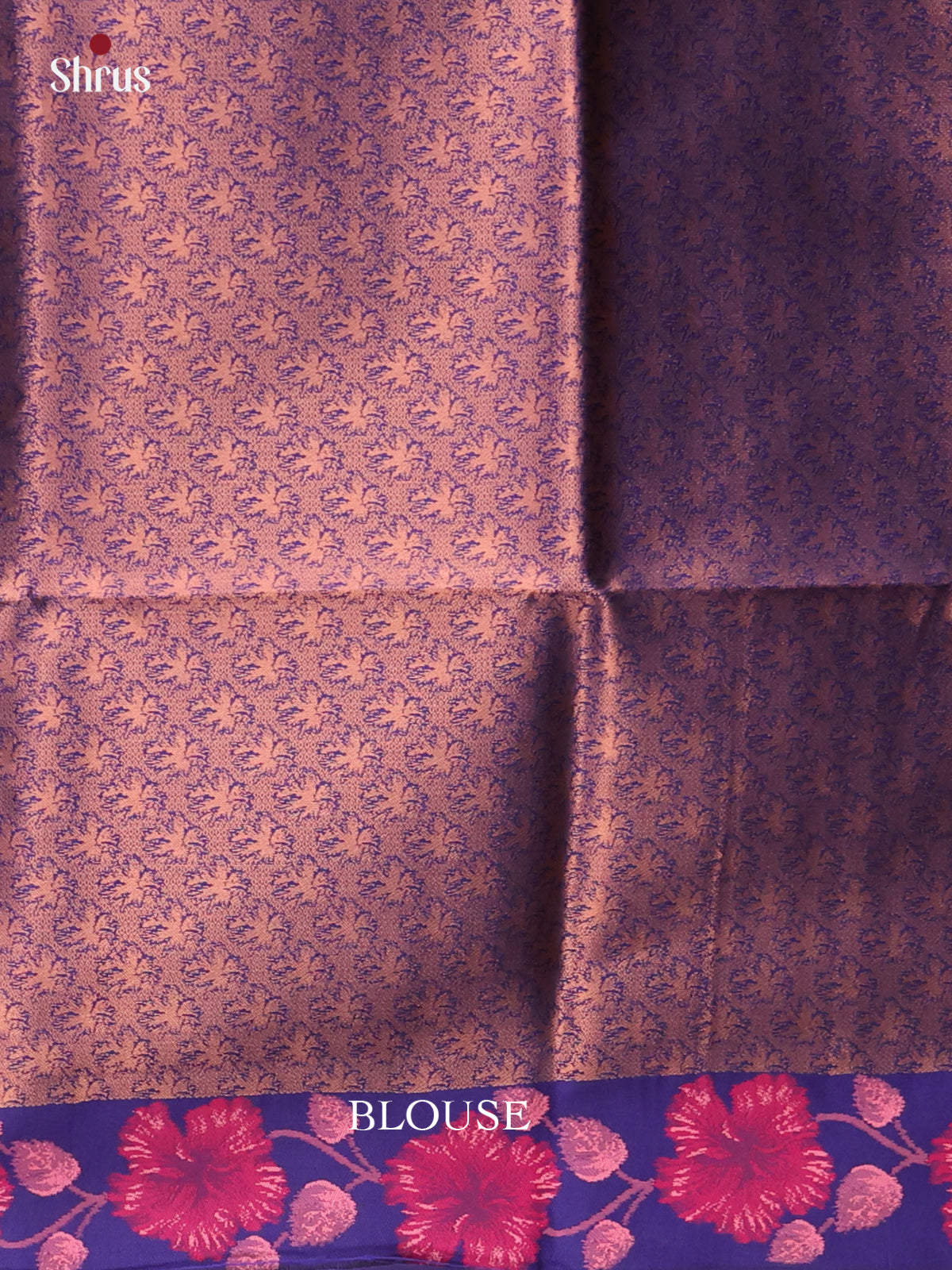 Pink & Blue - Semi Softsilk Saree