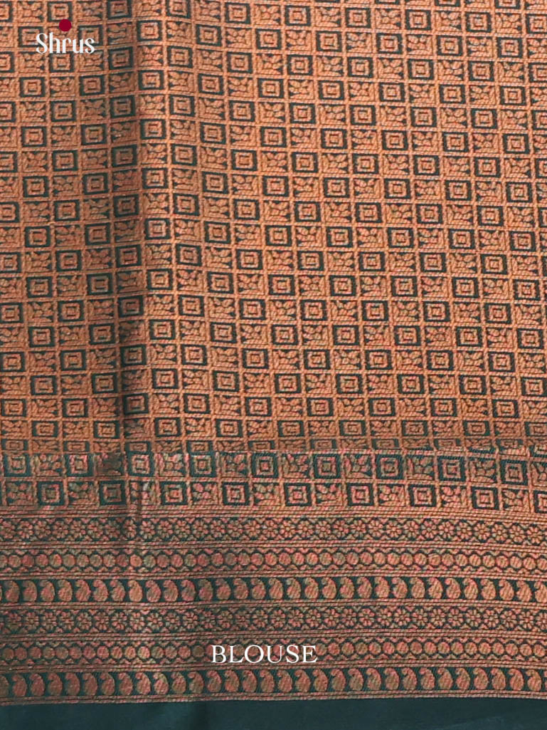 Pista Green & Green - Semi Softsilk Saree