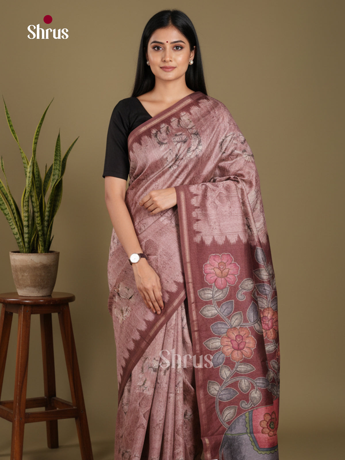 DJS17258 - Semi Chanderi Saree
