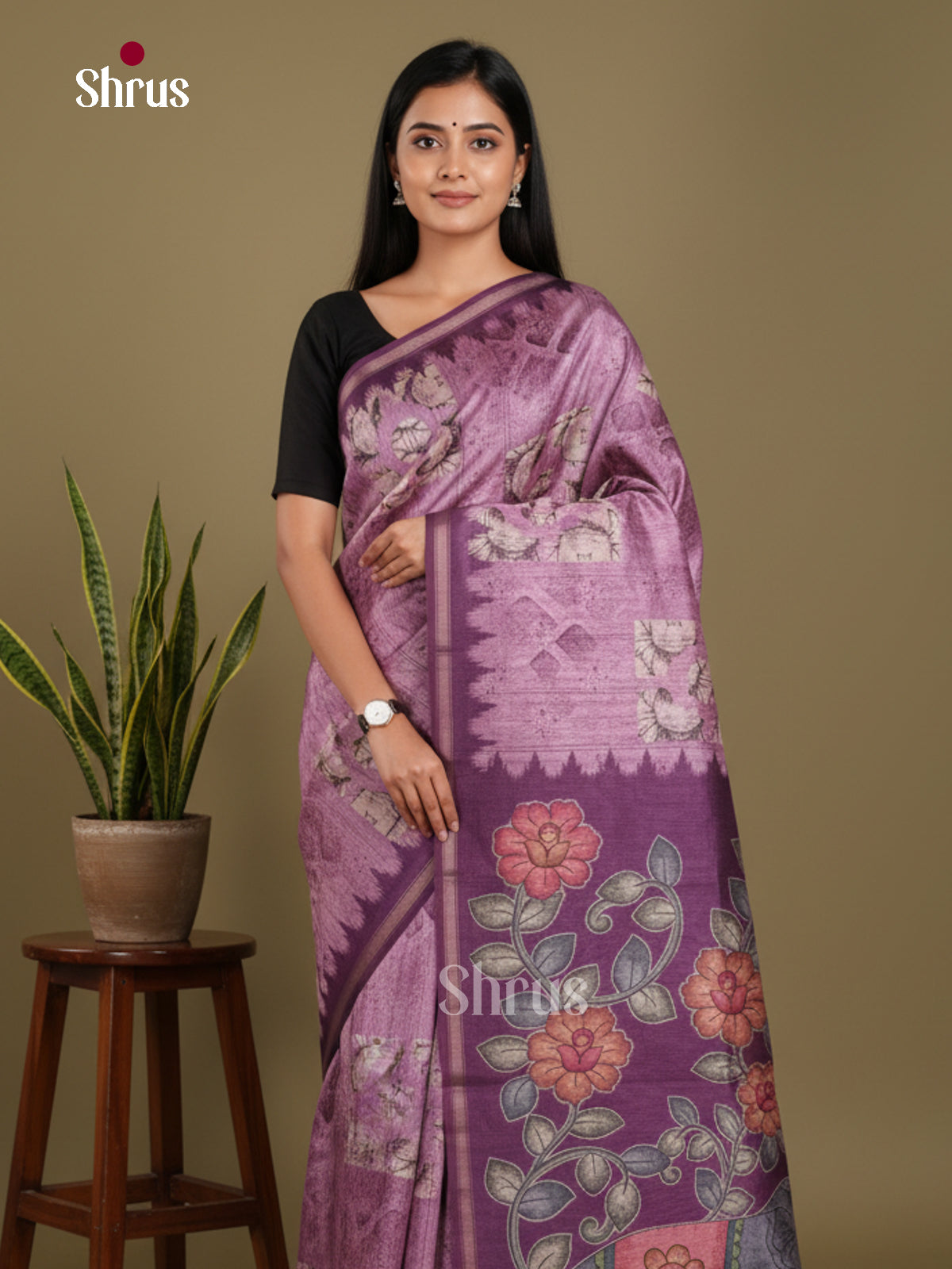 DJS17259 - Semi Chanderi Saree