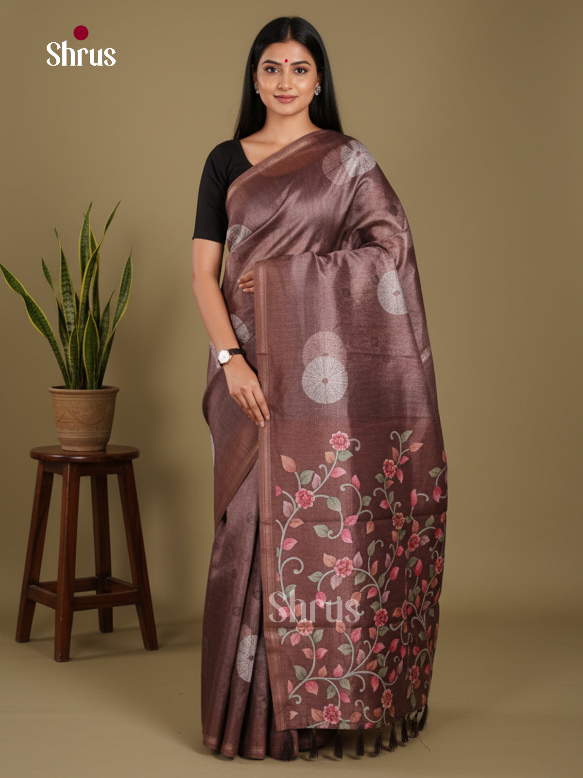 DJS17267 - Semi Chanderi Saree