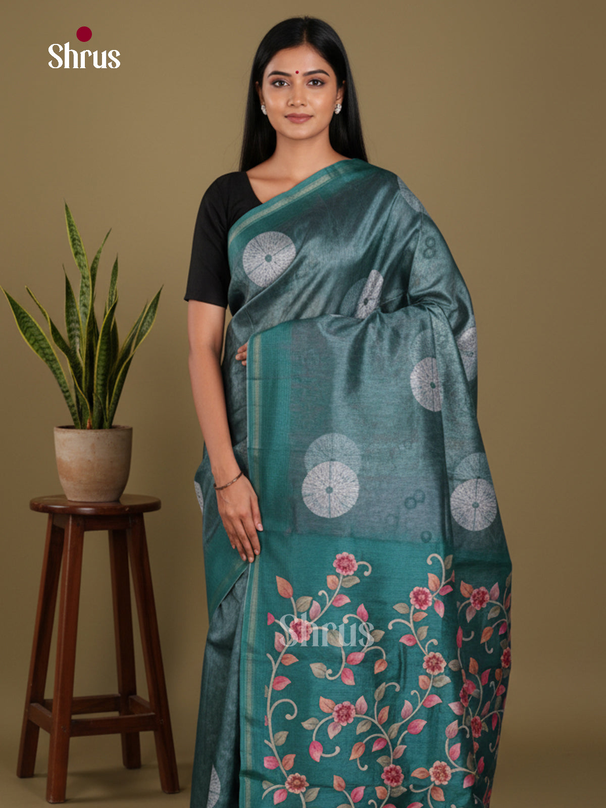DJS17272 - Semi Chanderi Saree