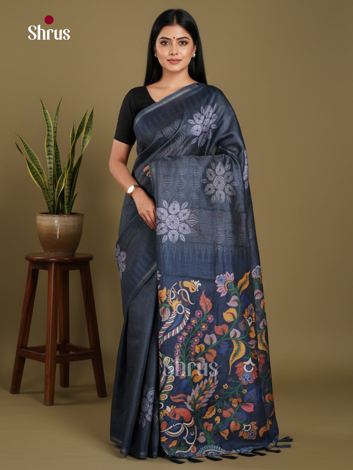 DJS17273 - Semi Chanderi Saree
