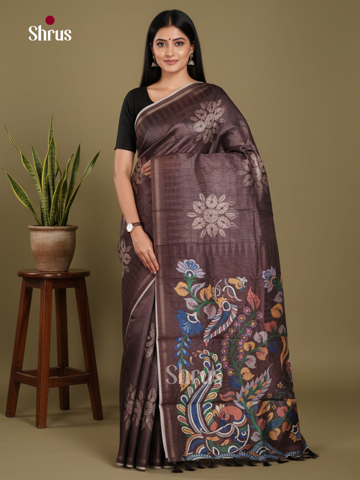 DJS17275 - Semi Chanderi Saree