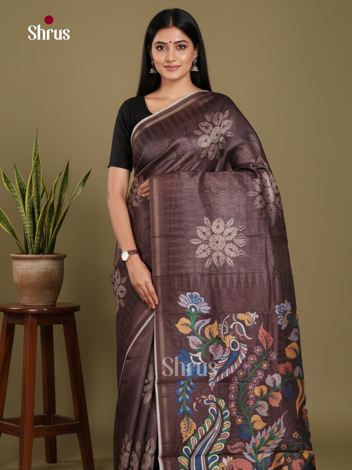 DJS17275 - Semi Chanderi Saree